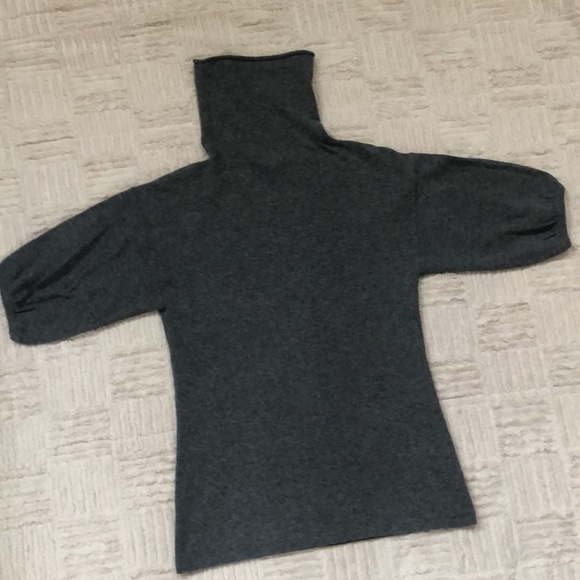 Ann Taylor 3/4 sleeve sweater gray wool/cashmere blend Size Small - Picture 8 of 16